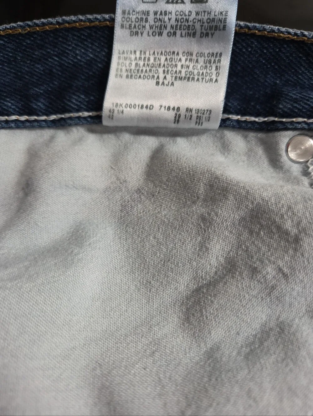 Wrangler Men's Straight Jeans in Medium and Dark Blue.  2 pair.  40x29